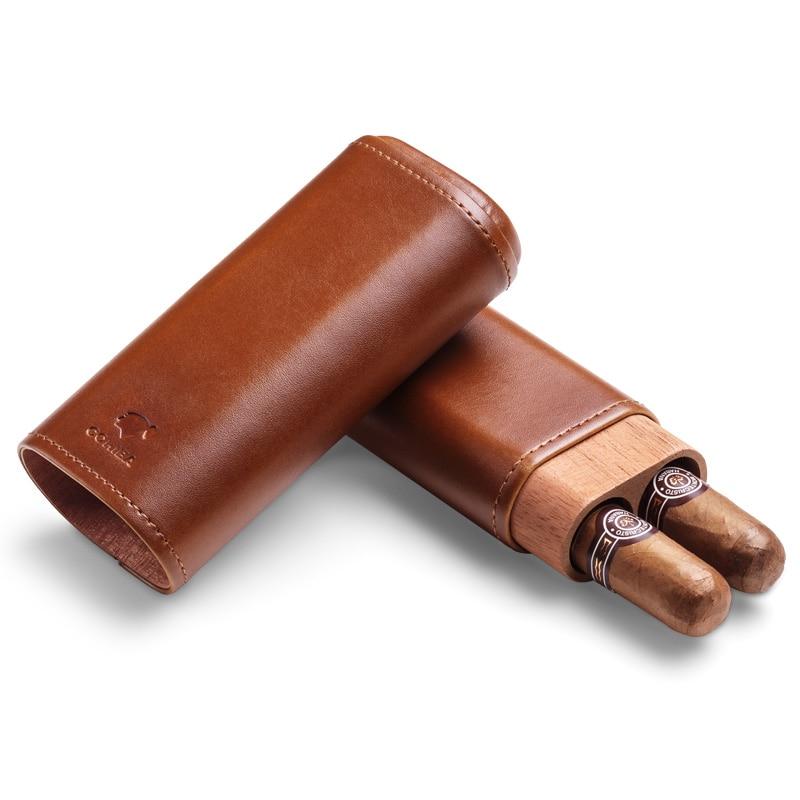 Travel Leather Cigar Case